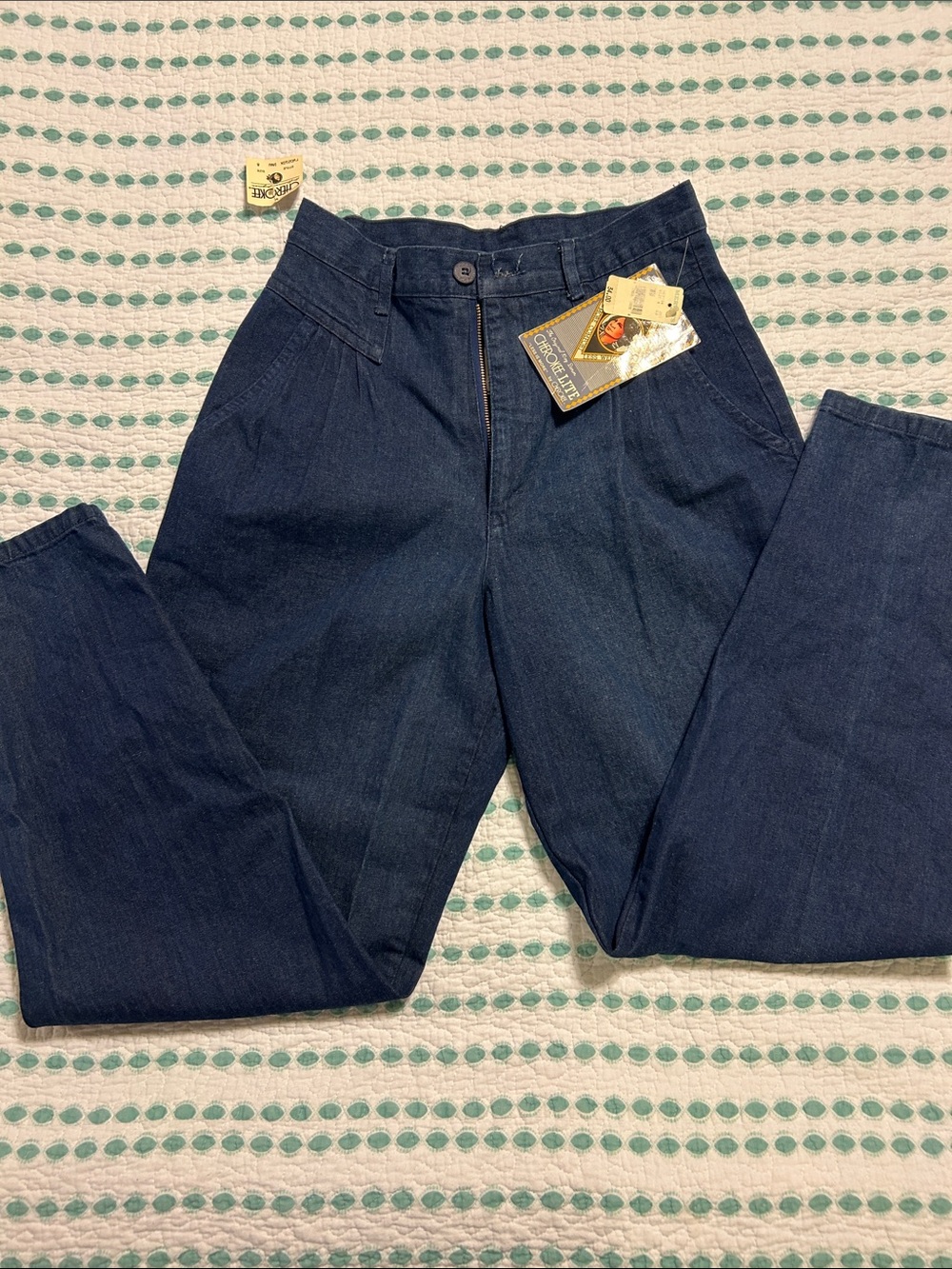 VTG 80s Cherokee Lite High Waisted Denim Jeans Deadstock NWT Size 8